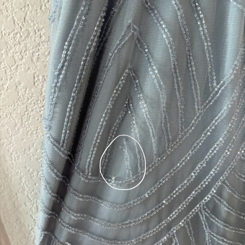 Revelry French Blue Gigi Beaded Dress Size XXL - Picture 8 of 11